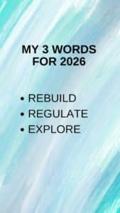 My 3 Words for 2026